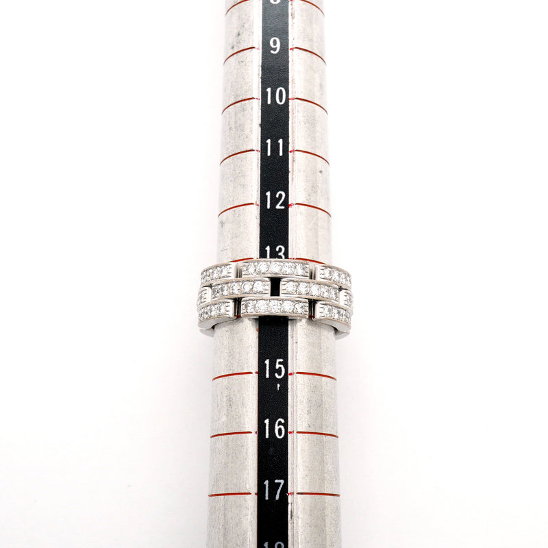 【6jhb0418】カルティエ リング マイヨンパンテール フルダイヤ K18WG ホワイトゴールド ダイヤモンド ＃55【中古】メンズ レディース ユニセックス