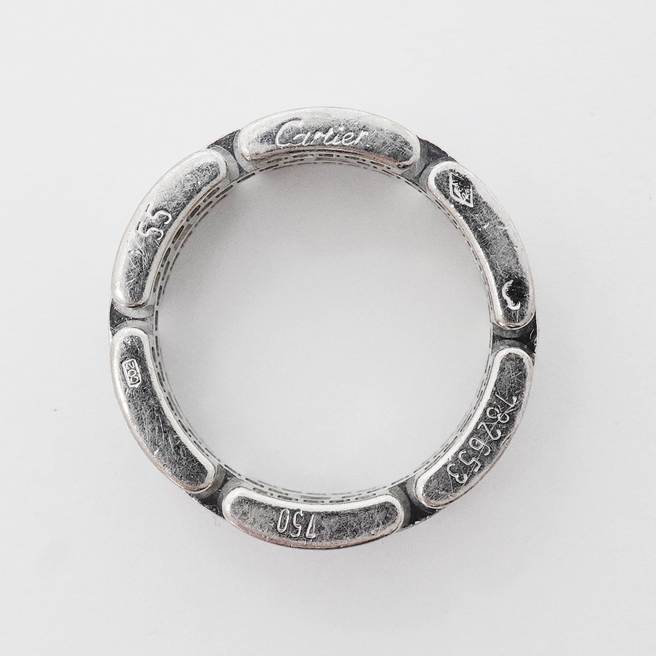【6jhb0418】カルティエ リング マイヨンパンテール フルダイヤ K18WG ホワイトゴールド ダイヤモンド ＃55【中古】メンズ レディース ユニセックス