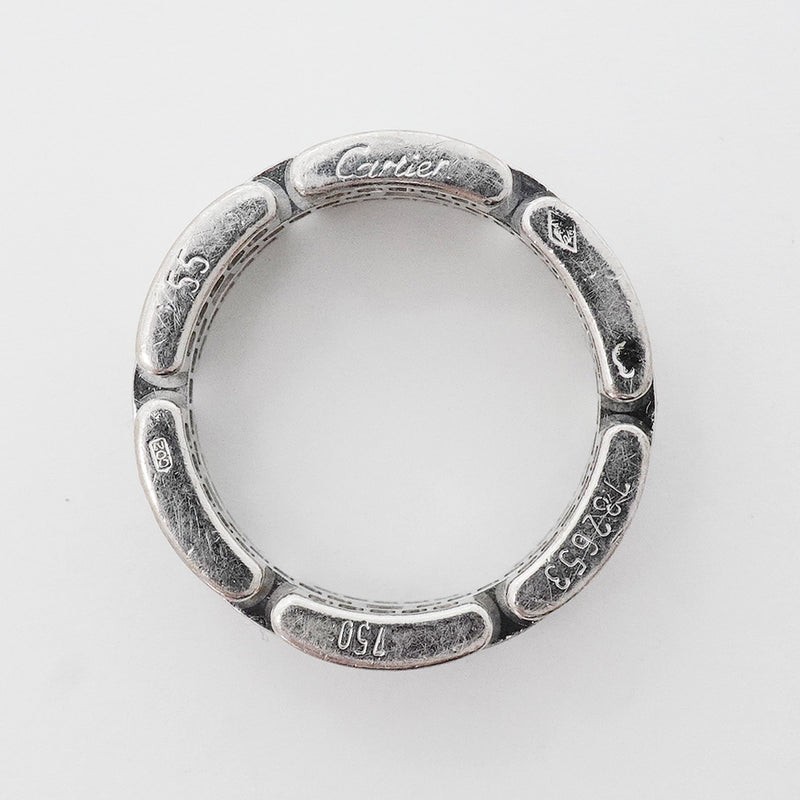 【6jhb0418】カルティエ リング マイヨンパンテール フルダイヤ K18WG ホワイトゴールド ダイヤモンド ＃55【中古】メンズ レディース ユニセックス