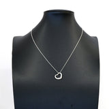 【6jhb0419】ティファニー ネックレス オープンハート シルバー925【中古】レディース