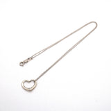 【6jhb0419】ティファニー ネックレス オープンハート シルバー925【中古】レディース
