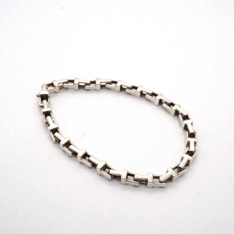【6jhb0421】ティファニー ブレスレット Tナロー シルバー925【中古】メンズ レディース ユニセックス