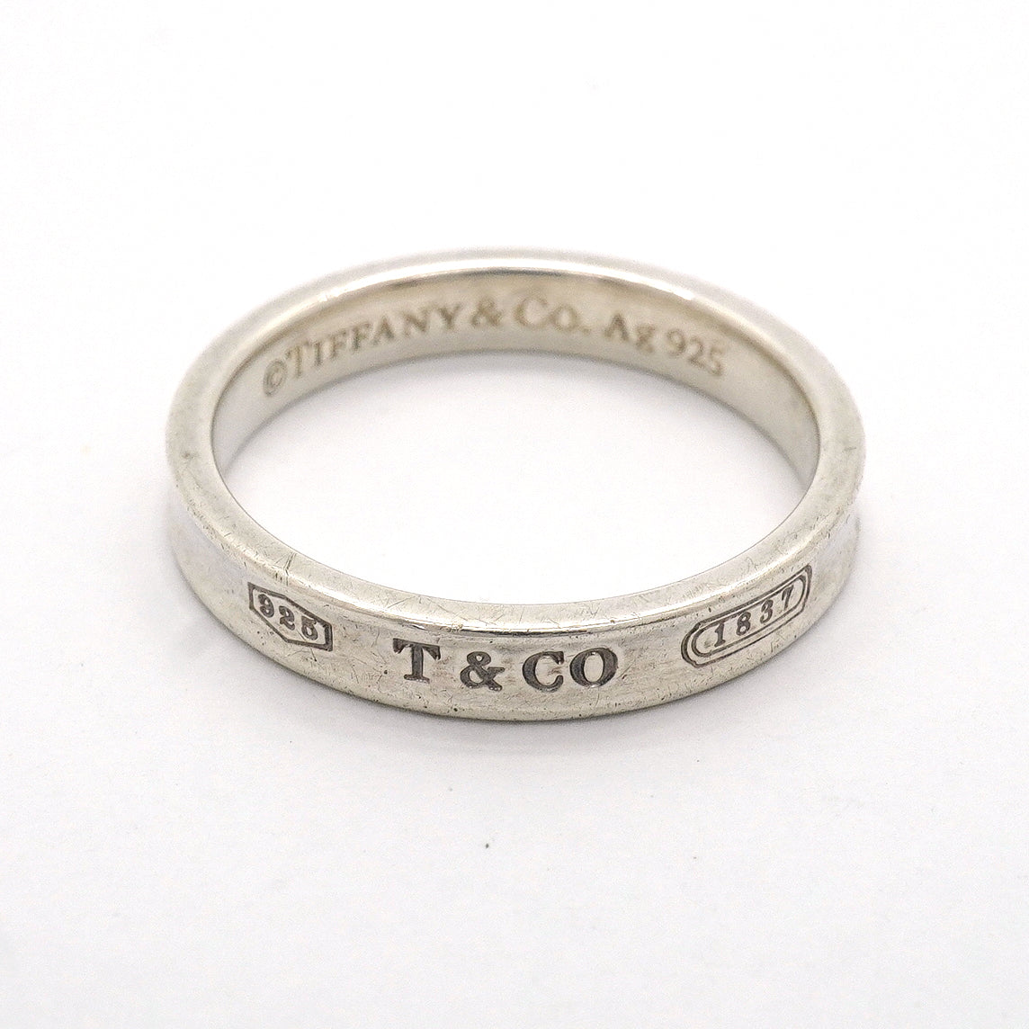 【6jhb0425】ティファニー リング ナロー シルバー925 23.5号【中古】メンズ