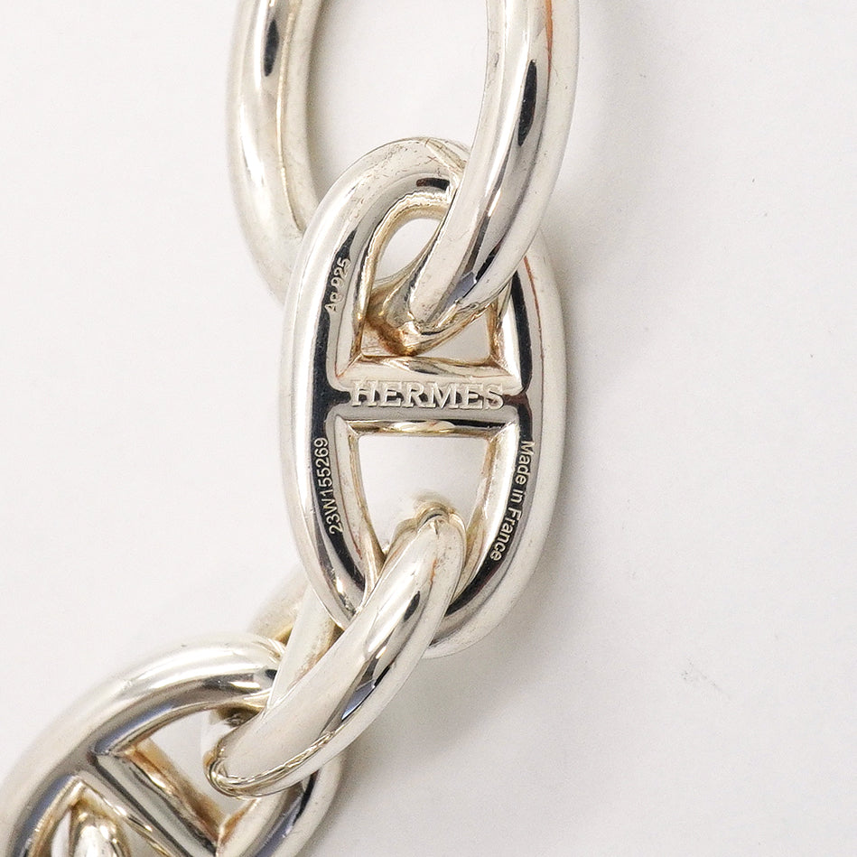 【6jhb0427】エルメス ブレスレット シェーヌダンクル GM 12コマ シルバー925【中古】レディース