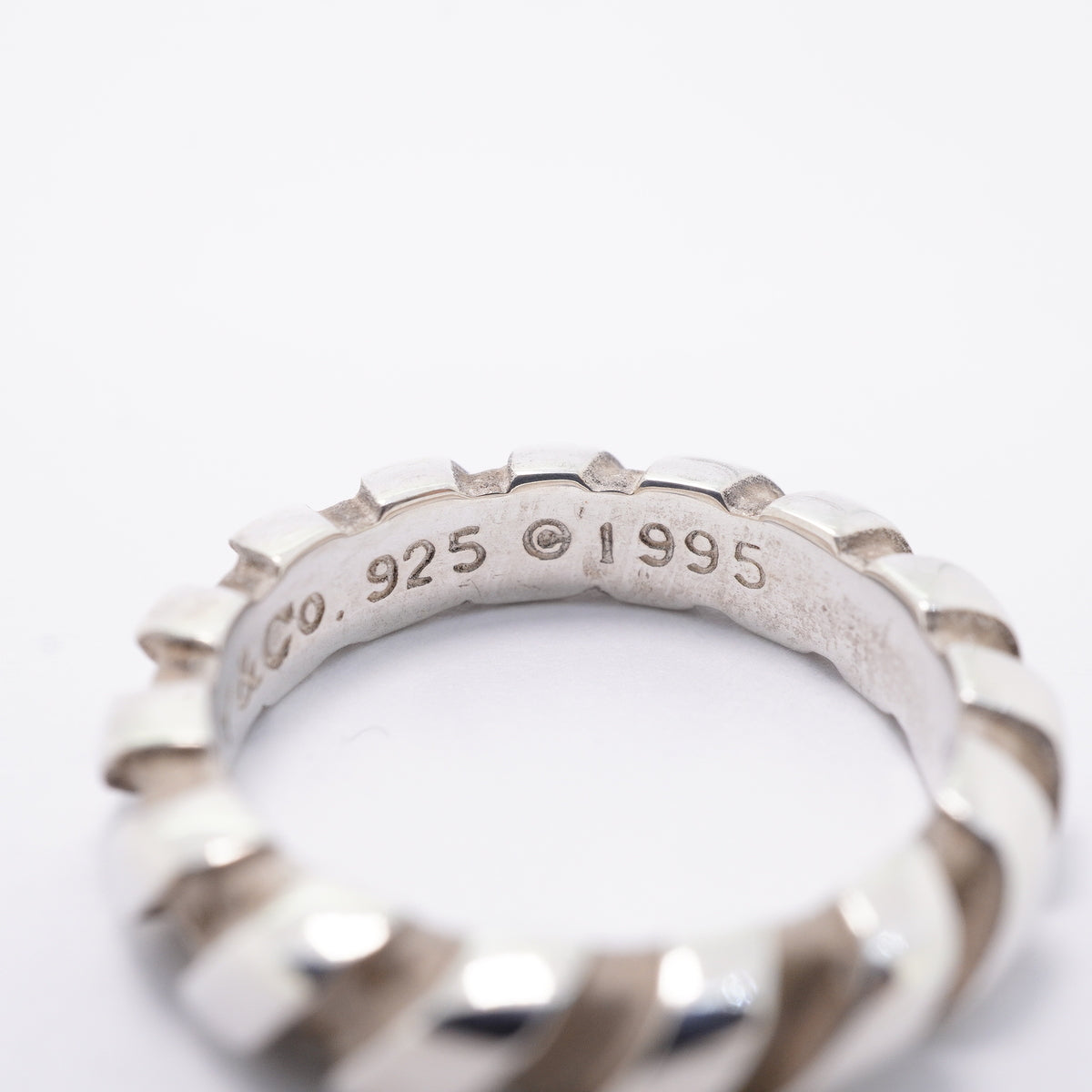 【6jhb0442】ティファニー リング ツイスト シルバー925 11.5号【中古】レディース