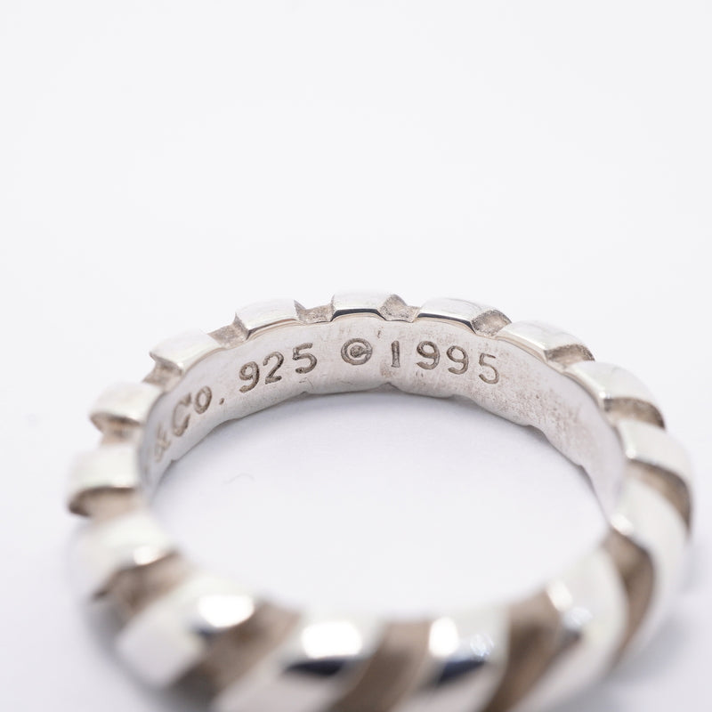 【6jhb0442】ティファニー リング ツイスト シルバー925 11.5号【中古】レディース