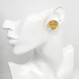 【6jhb0443】シャネル イヤリング ヴィンテージ ココマーク 丸型 サークル GPメッキ ゴールド【中古】レディース