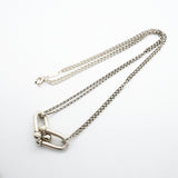 【6jhb0450】ティファニー ネックレス ハードウェア/ダブルリンク シルバー925【中古】レディース