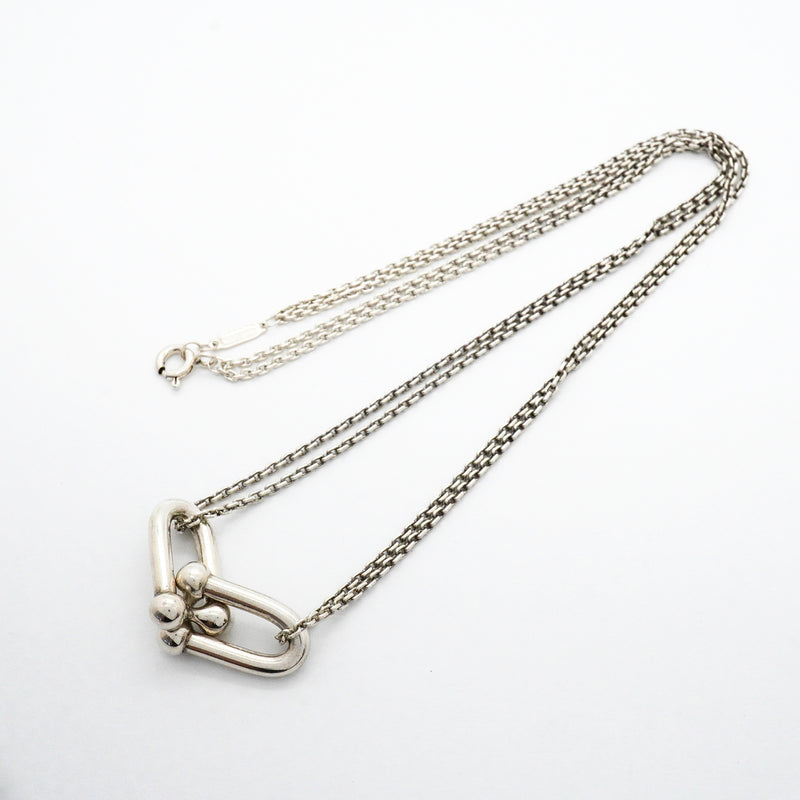 【6jhb0450】ティファニー ネックレス ハードウェア/ダブルリンク シルバー925【中古】レディース