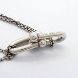 【6jhb0450】ティファニー ネックレス ハードウェア/ダブルリンク シルバー925【中古】レディース