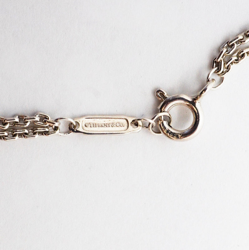 【6jhb0450】ティファニー ネックレス ハードウェア/ダブルリンク シルバー925【中古】レディース