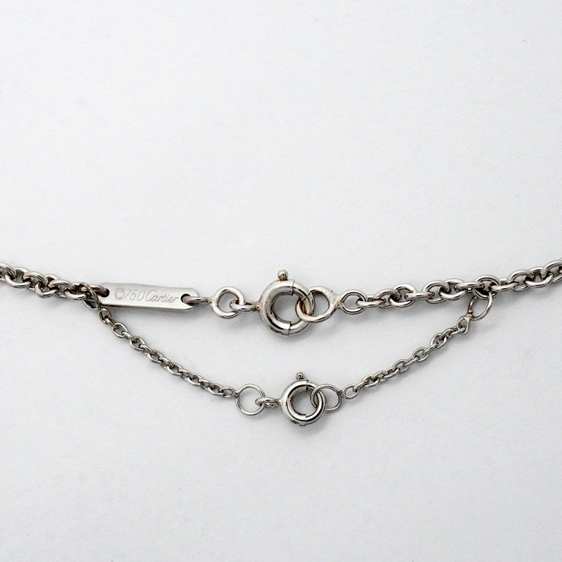 【6jhb0452】カルティエ ネックレス フォルサ チェーン K18WG ホワイトゴールド【中古】レディース