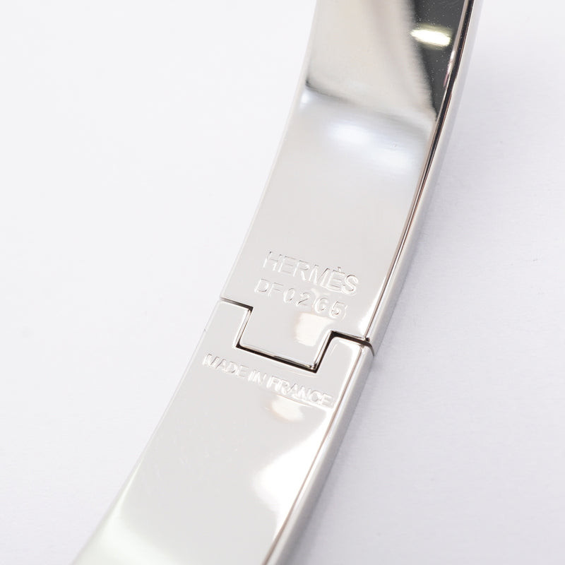 【6jhb0453-k】エルメス バングル クリックHH メタル シルバー グレー【中古】メンズ
