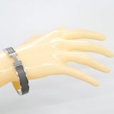【6jhb0453-k】エルメス バングル クリックHH メタル シルバー グレー【中古】メンズ