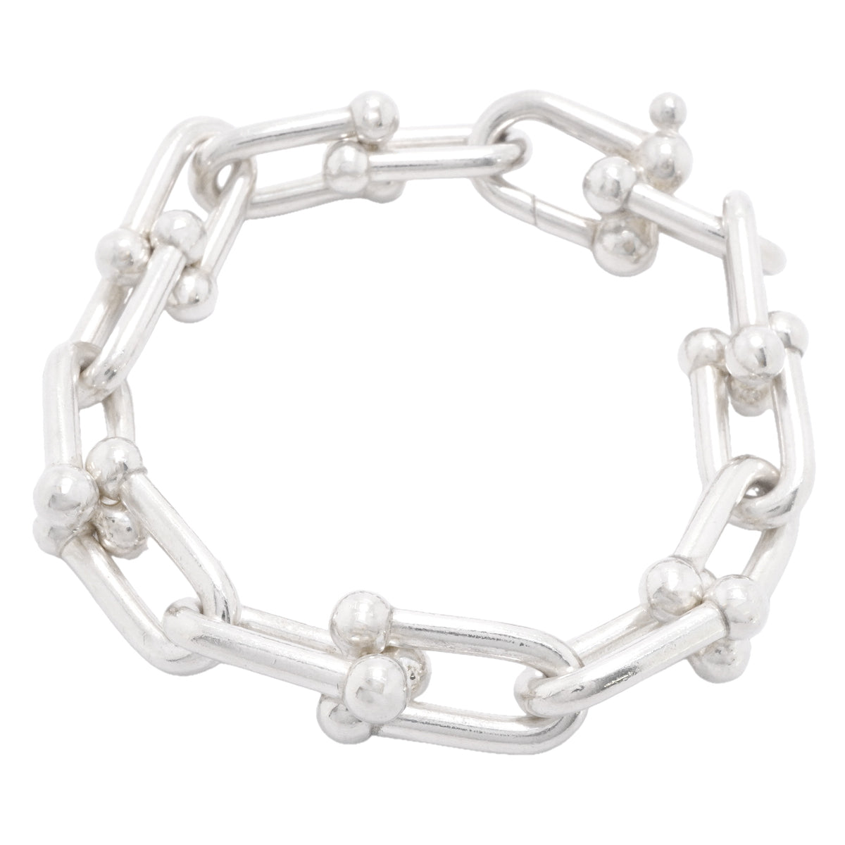 【6jhb0454-k】ティファニー ブレスレット ハードウェア/ラージリンク シルバー925【中古】メンズ レディース ユニセックス