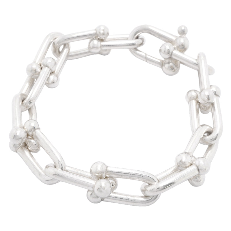 【6jhb0454-k】ティファニー ブレスレット ハードウェア/ラージリンク シルバー925【中古】メンズ レディース ユニセックス