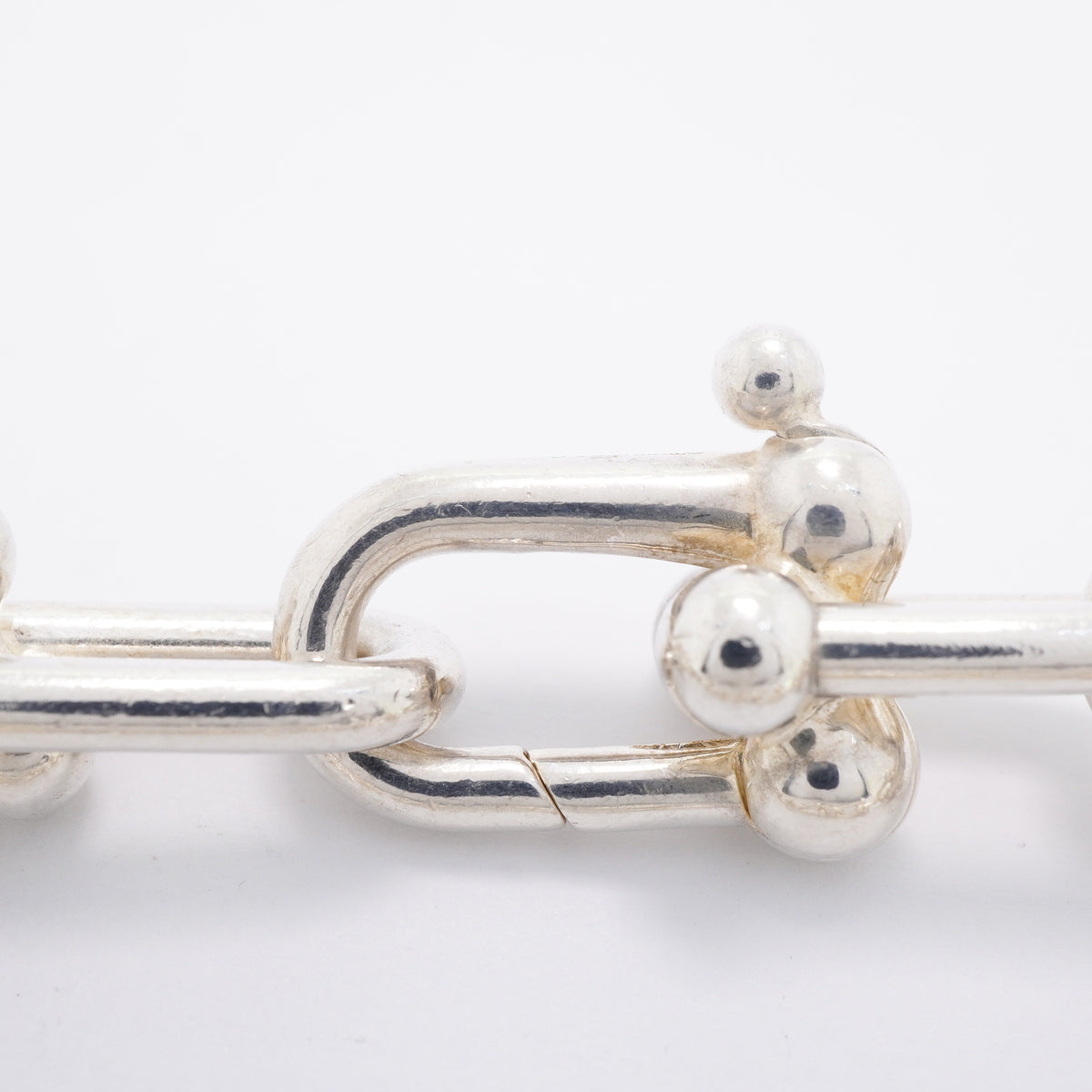 【6jhb0454-k】ティファニー ブレスレット ハードウェア/ラージリンク シルバー925【中古】メンズ レディース ユニセックス
