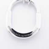 【6jhb0471】ティファニー ネックレス ロック/スモール ハーフダイヤ K18WG ホワイトゴールド ダイヤモンド【中古】レディース