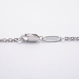 【6jhb0471】ティファニー ネックレス ロック/スモール ハーフダイヤ K18WG ホワイトゴールド ダイヤモンド【中古】レディース