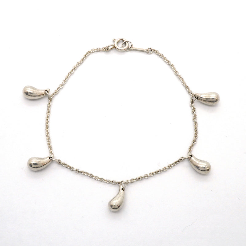 【6jhb0477】ティファニー ブレスレット ティアドロップ 5P シルバー925【中古】レディース