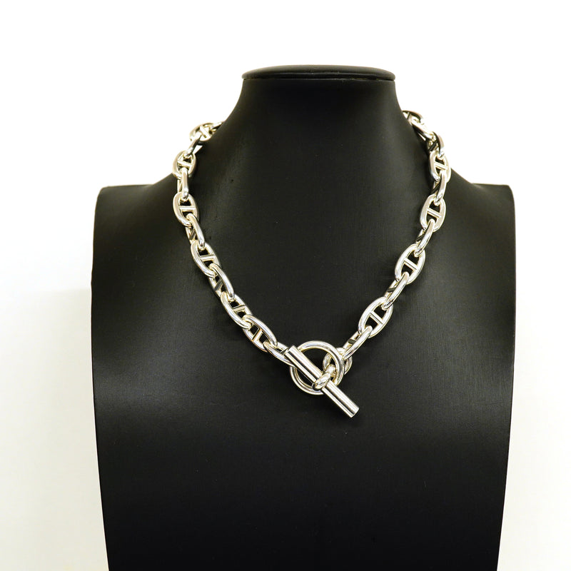 【6jhb0485】エルメス ネックレス シェーヌダンクル GM 29コマ シルバー925【中古】メンズ レディース ユニセックス
