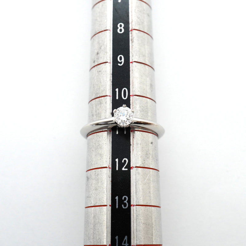 【6jhb0488】ティファニー リング ソリティア 1PD Pt950 プラチナ ダイヤモンド 0.25ct 10.5号【中古】レディース