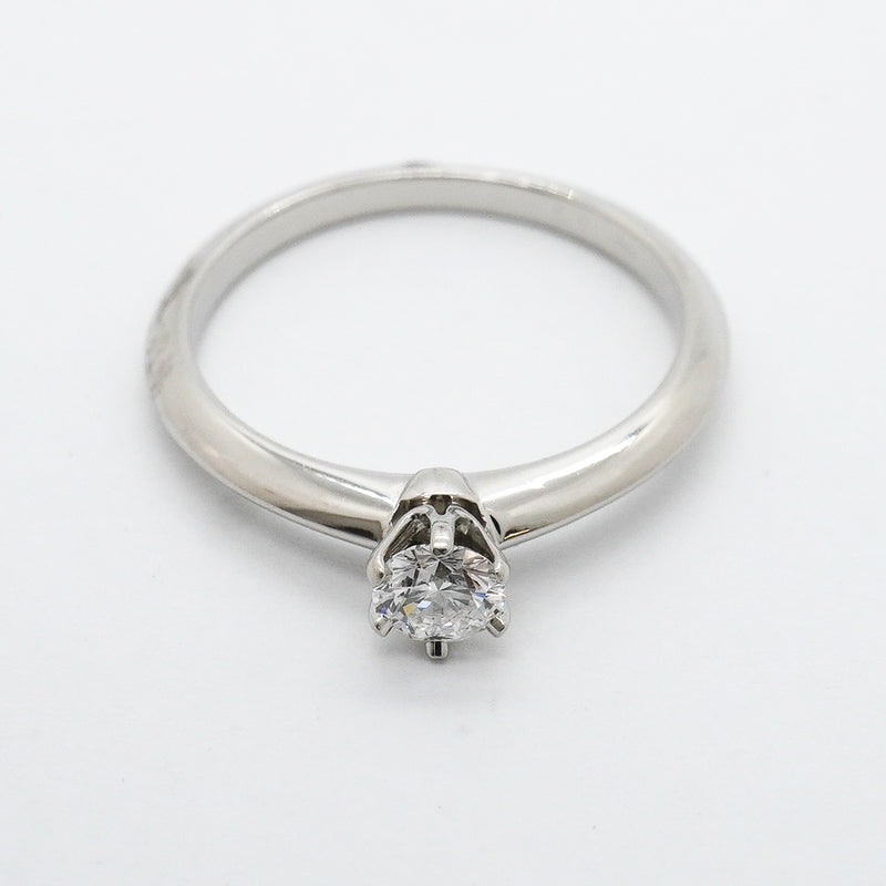 【6jhb0488】ティファニー リング ソリティア 1PD Pt950 プラチナ ダイヤモンド 0.25ct 10.5号【中古】レディース
