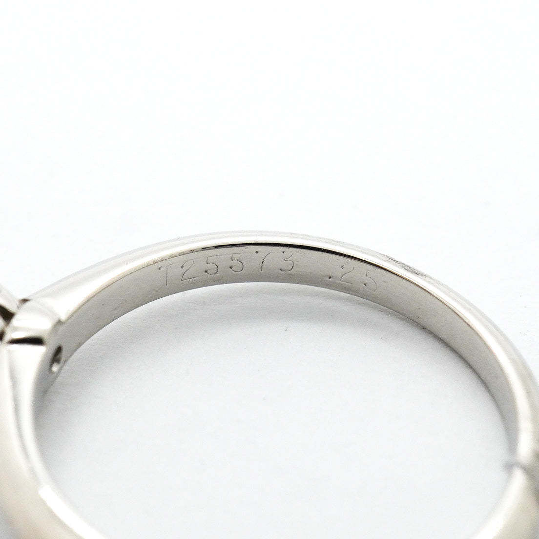 【6jhb0488】ティファニー リング ソリティア 1PD Pt950 プラチナ ダイヤモンド 0.25ct 10.5号【中古】レディース
