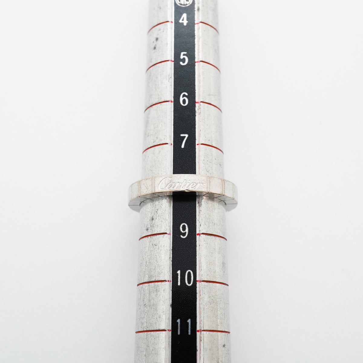 【6jhb0490】カルティエ リング ラニエール K18WG ホワイトゴールド ＃48【中古】レディース