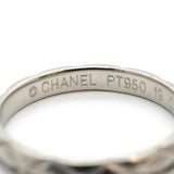 【6jhb0495】シャネル リング マトラッセ Pt950 プラチナ ＃48【中古】レディース