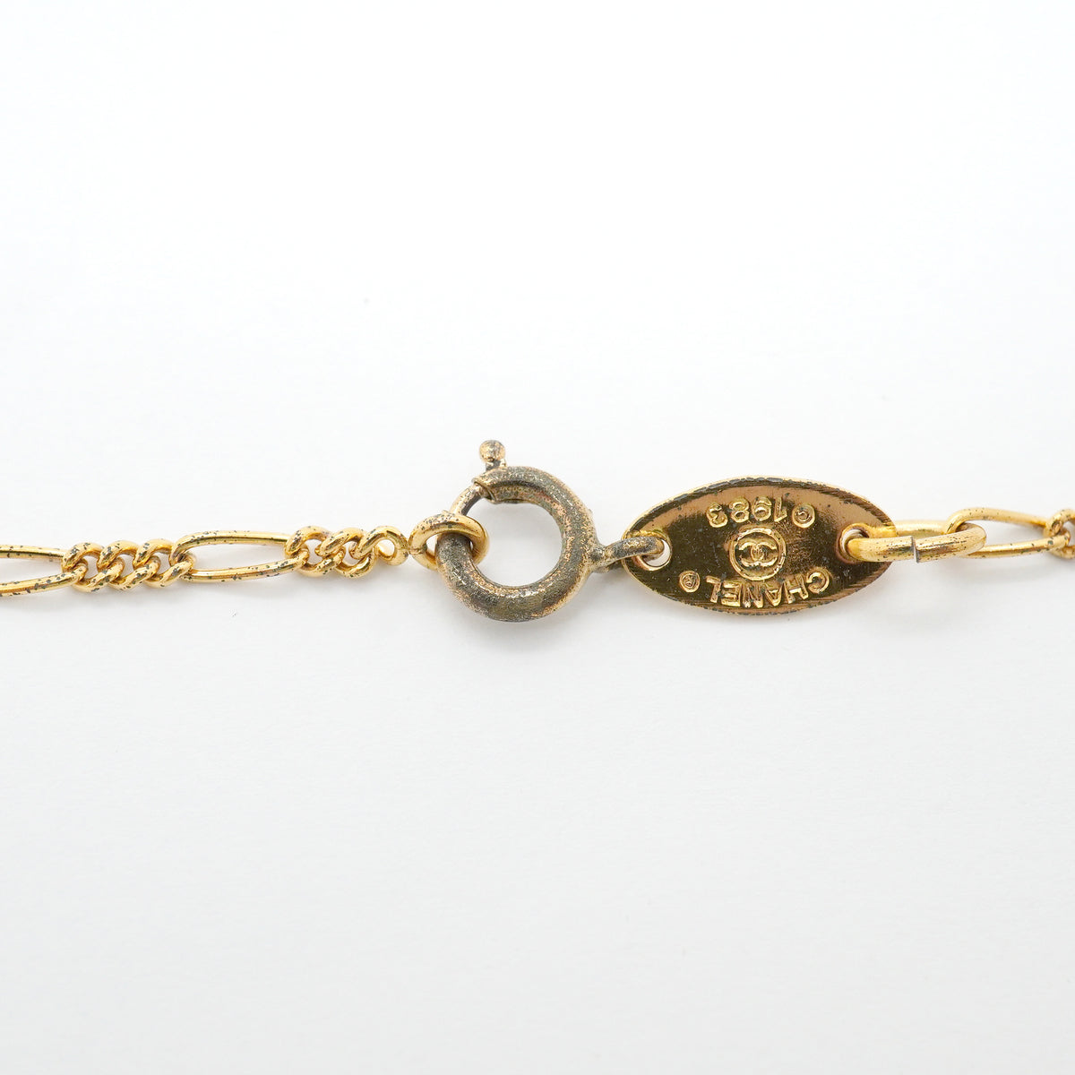 【6jhb0496】シャネル ネックレス ヴィンテージ ココマーク 丸型 サークル GPメッキ ゴールド【中古】レディース