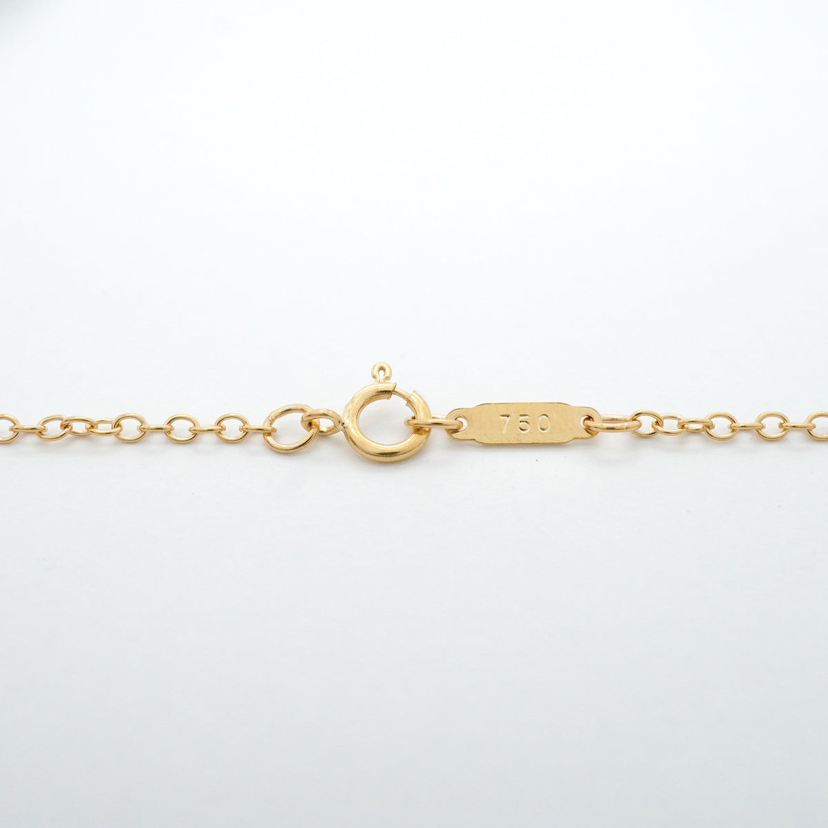 【6jhb0497】ティファニー ネックレス シグネチャー K18YG イエローゴールド【中古】レディース
