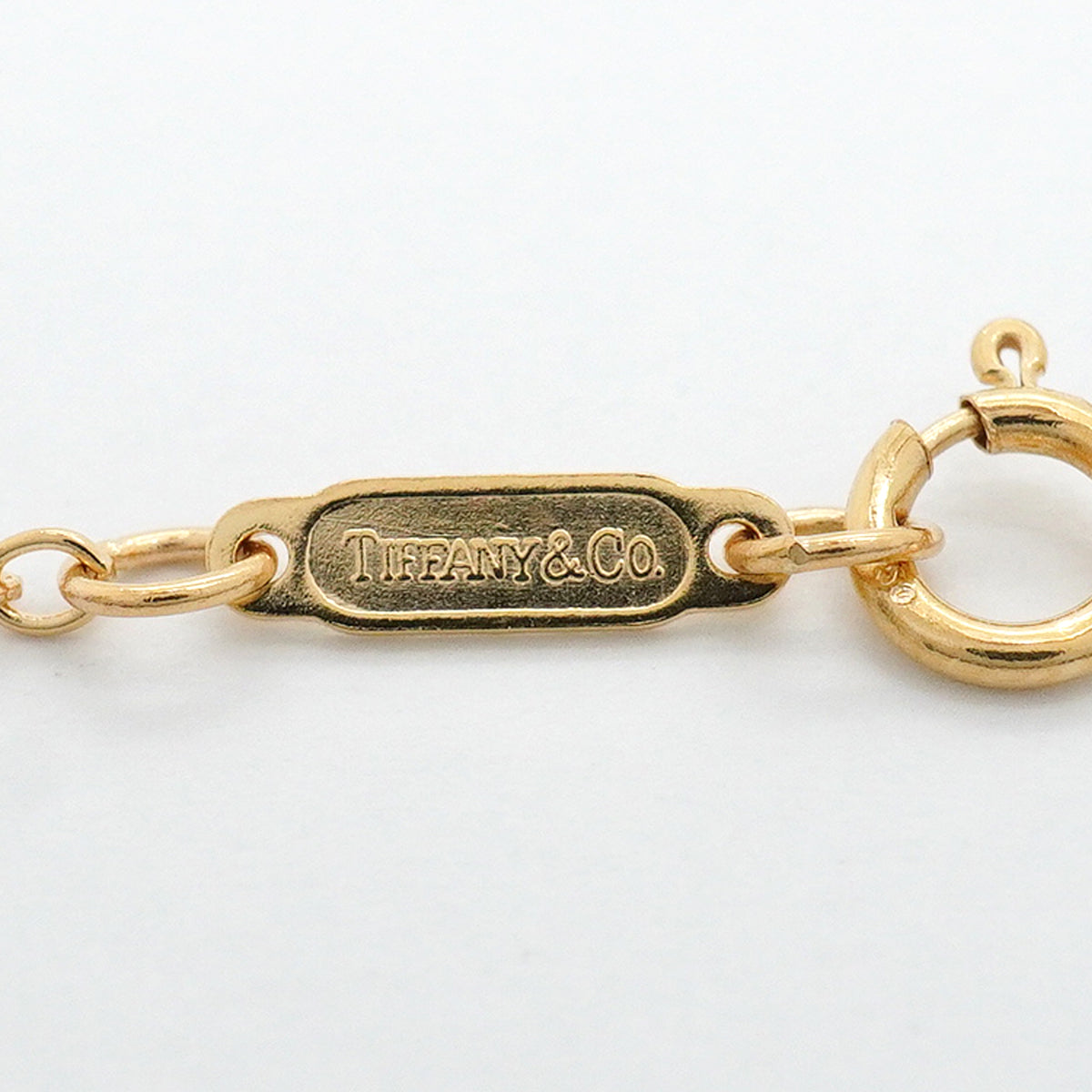 【6jhb0497】ティファニー ネックレス シグネチャー K18YG イエローゴールド【中古】レディース