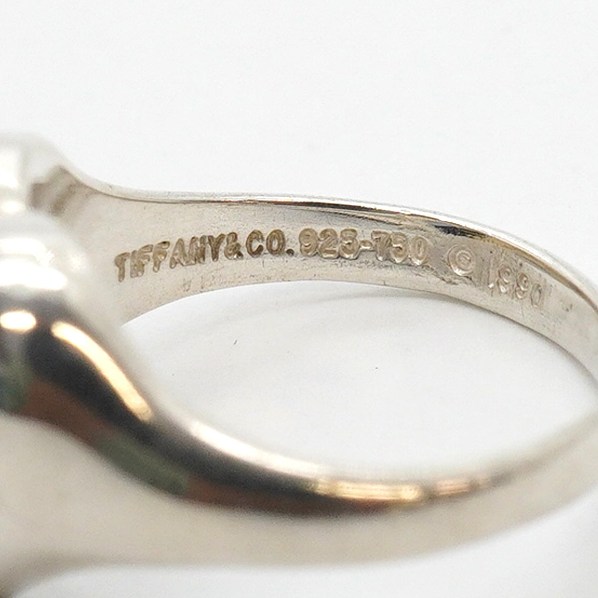【6jhb0500】ティファニー リング ハートリボン K18YG イエローゴールド シルバー925 9号【中古】レディース