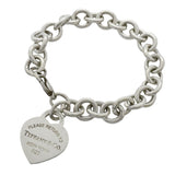 【6jhb0505】ティファニー ブレスレット リターントゥ/ハートタグ シルバー925【中古】レディース