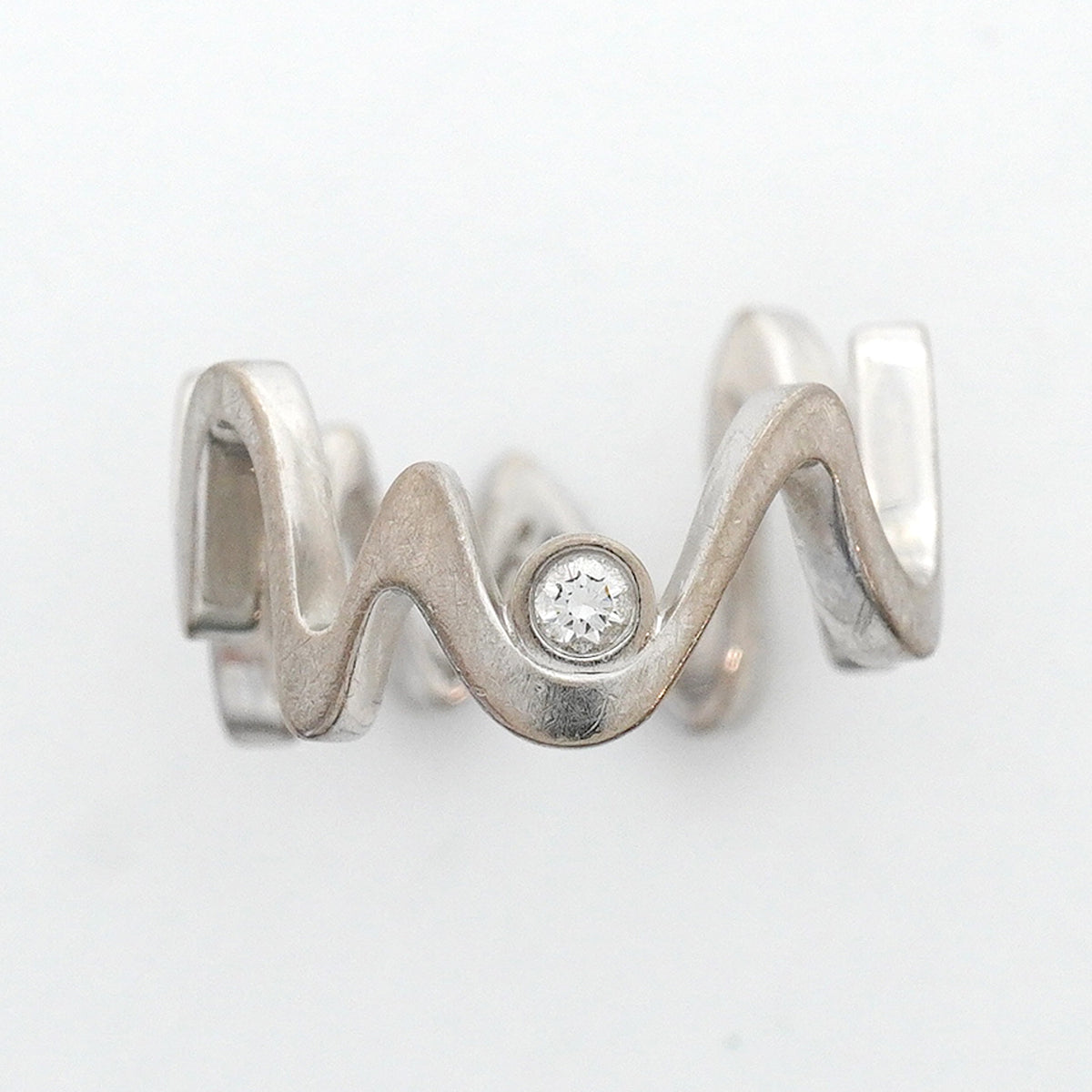 【6jhb0508】ティファニー リング フランクゲーリー/エクウス 1PD K18WG ホワイトゴールド ダイヤモンド 11号【中古】レディース