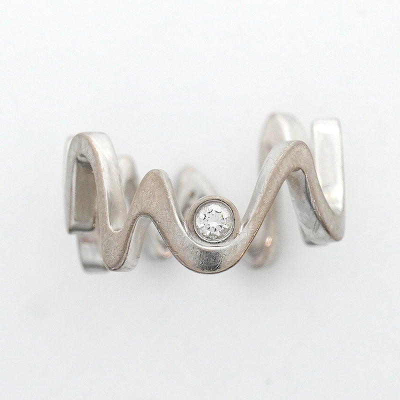 【6jhb0508】ティファニー リング フランクゲーリー/エクウス 1PD K18WG ホワイトゴールド ダイヤモンド 11号【中古】レディース