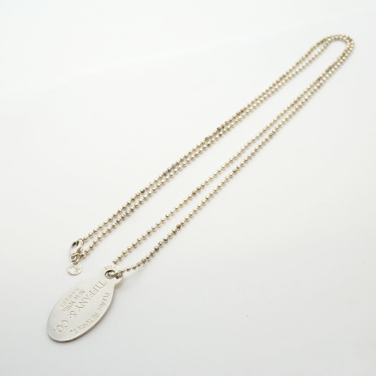 【6jhb0517】ティファニー ネックレス リターントゥ オーバル シルバー925【中古】レディース