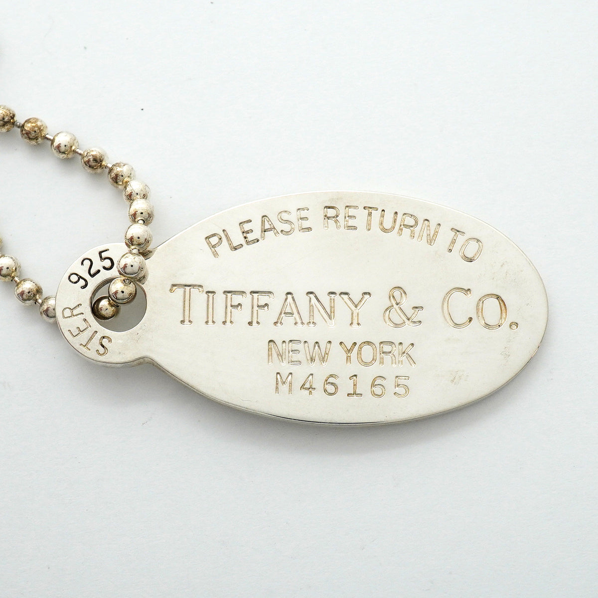【6jhb0517】ティファニー ネックレス リターントゥ オーバル シルバー925【中古】レディース