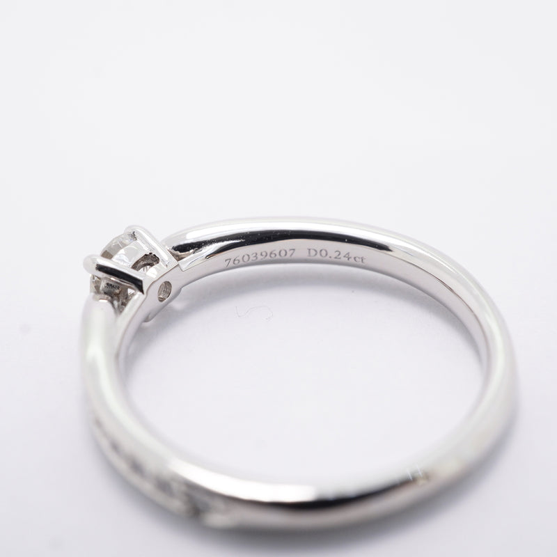 【6jhb0520】ティファニー リング ハーモニー Pt950 プラチナ ダイヤモンド 0.24ct 8号【中古】レディース