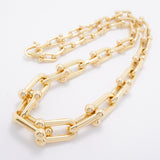 【6jhb0521】ティファニー ネックレス ハードウェア/グラジュエイテッド K18YG イエローゴールド【中古】メンズ レディース ユニセックス
