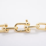 【6jhb0521】ティファニー ネックレス ハードウェア/グラジュエイテッド K18YG イエローゴールド【中古】メンズ レディース ユニセックス