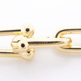 【6jhb0521】ティファニー ネックレス ハードウェア/グラジュエイテッド K18YG イエローゴールド【中古】メンズ レディース ユニセックス