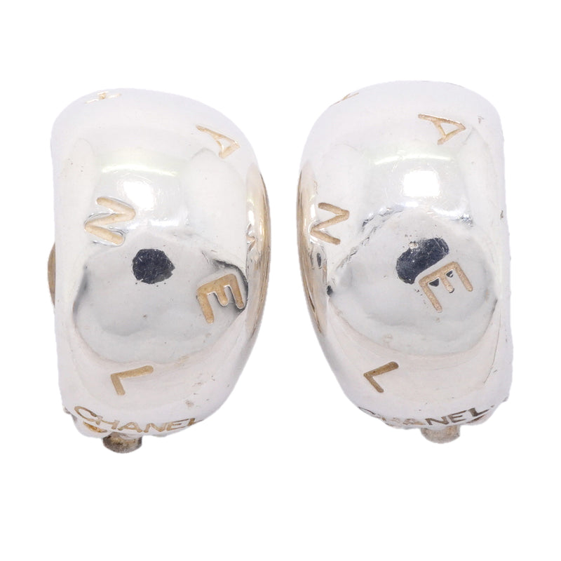 【6jhb0528】シャネル イヤリング シャネルロゴ シルバー925【中古】レディース