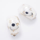 【6jhb0528】シャネル イヤリング シャネルロゴ シルバー925【中古】レディース