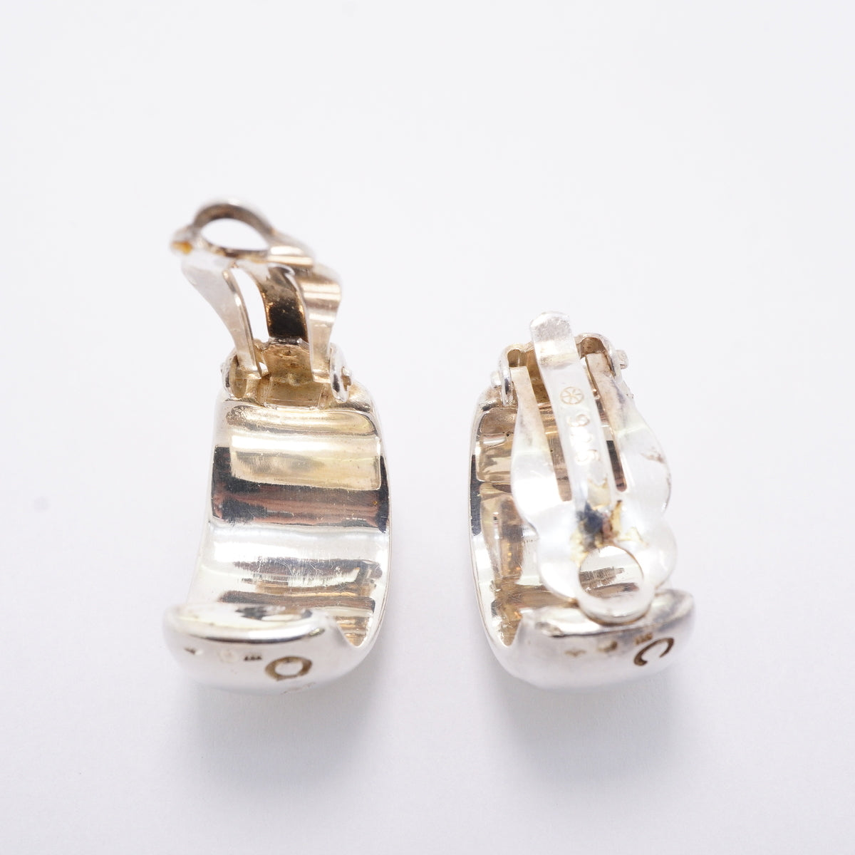 【6jhb0528】シャネル イヤリング シャネルロゴ シルバー925【中古】レディース