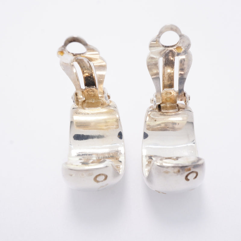 【6jhb0528】シャネル イヤリング シャネルロゴ シルバー925【中古】レディース