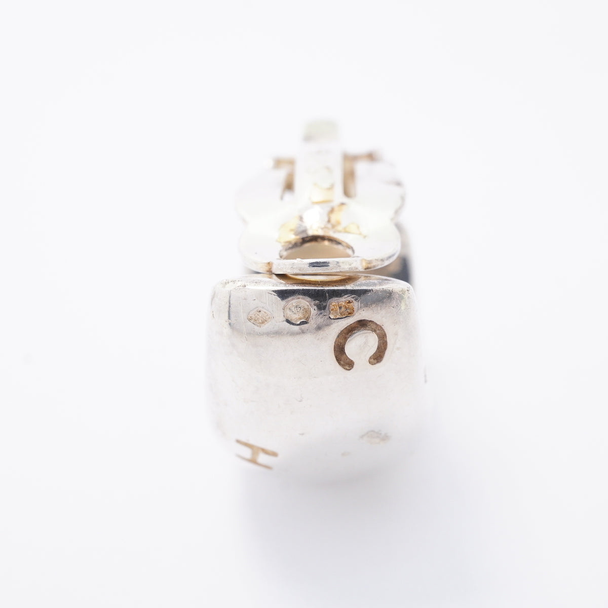 【6jhb0528】シャネル イヤリング シャネルロゴ シルバー925【中古】レディース