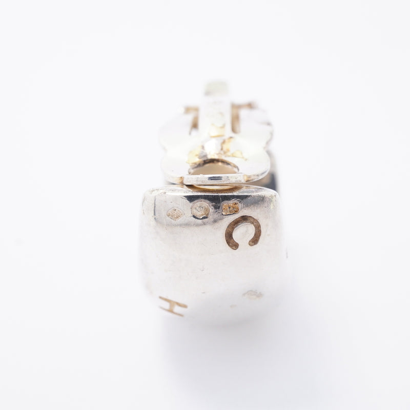 【6jhb0528】シャネル イヤリング シャネルロゴ シルバー925【中古】レディース