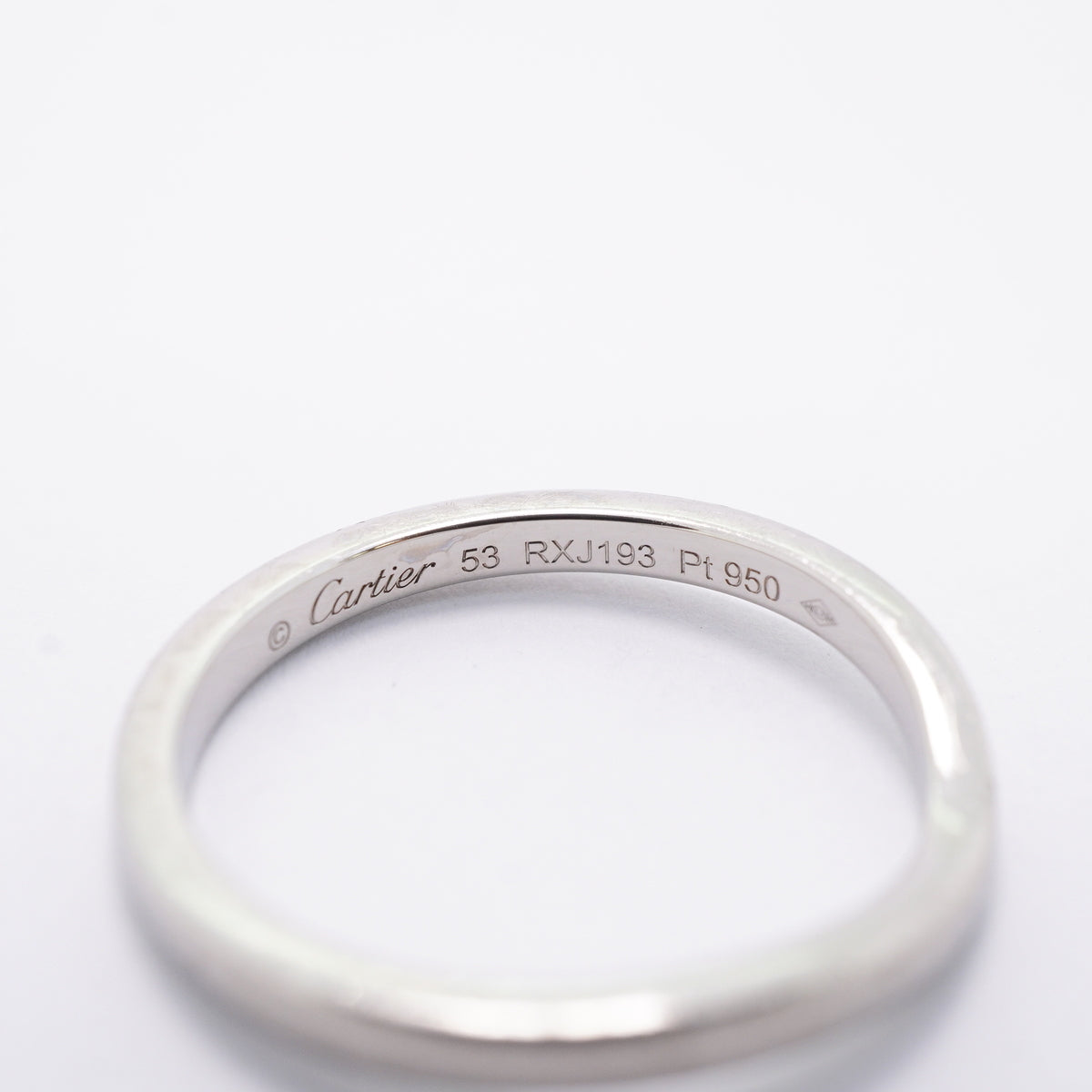 【6jhb0533】カルティエ リング バレリーナ Pt950 プラチナ ＃53【中古】レディース